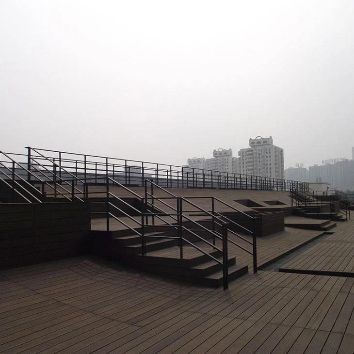 Eco-friendly Outdoor Ground Area Bamboo Material Solid Decking Panels